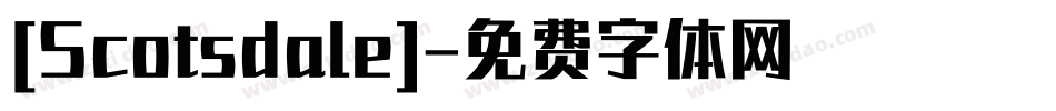 [Scotsdale]字体转换